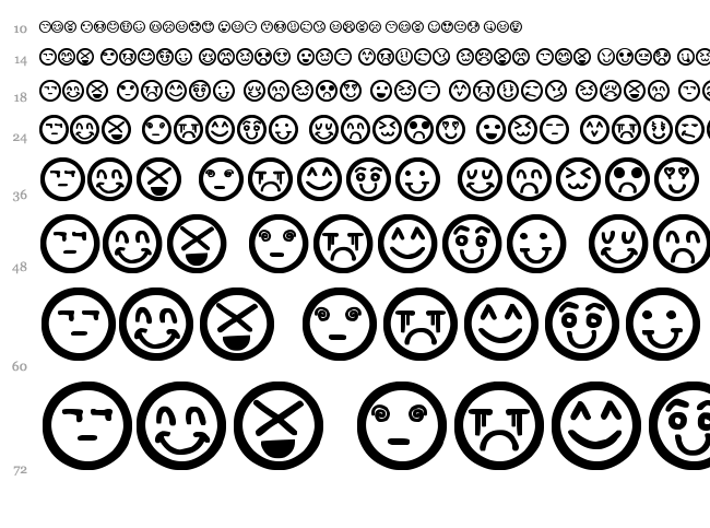Hand Faces St font waterfall